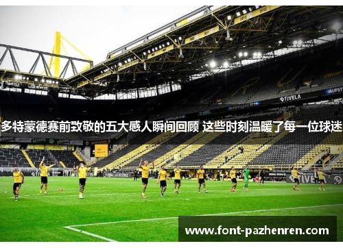 多特蒙德赛前致敬的五大感人瞬间回顾 这些时刻温暖了每一位球迷